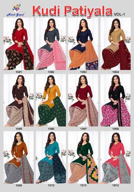 Nand Gopal Kudi Patiyala Vol 1 Printed Cotton Dress Material
